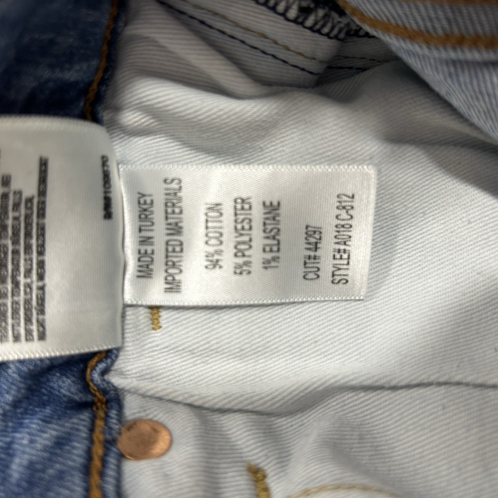 AGOLDE Sophie High Rise Cropped Skinny Jeans Size 25 Light Wash Stretch - Picture 11 of 11